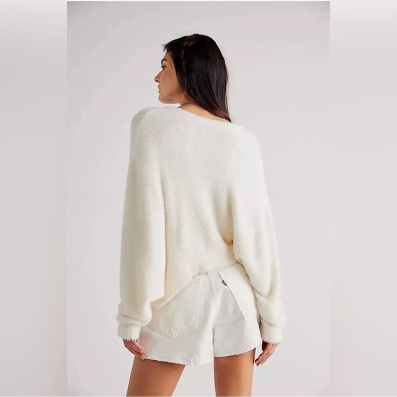 Free People FP One Wyatt Fuzzy Batwing Cardigan Sweater - Picture 4 of 16